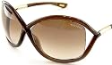 New TOM FORD Whitney TF9 692 Sunglasses 64-14-110 Transparent Dark Lens Brown/ Rose Gold Frame