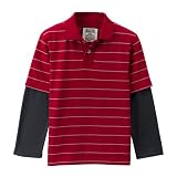 Boys' Mossimo  Long-Sleeve Polo - Red Heat