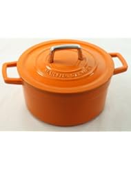 Martha Stewart Orange Enameled Cast Iron 3 Qt. Round Dutch Oven Casserole