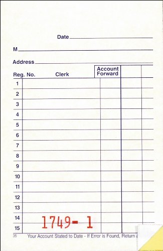 Adams General Purpose Sales Book, Carbonless, 5.63 x 3.34