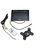 7 Inch TFT Adjustable LCD Backlight Color Screen Rearview Monitor For Car With IR Remote + Bracket