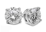 3/4 Ctw Diamond Studs GH/I2-I3 14K White Gold