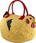 Rubber Chicken Hen Tote Bag Handbag Purse Pocketbook "Henbag"