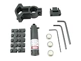 Red Laaser Sight with Universal Barrel and Trigger Guard Mount Combo Set/Black