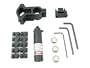 Red Laaser Sight with Universal Barrel and Trigger Guard Mount Combo Set/Black