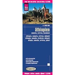 �thiopien, Horn von Afrika 1 : 1 800 000: Kartenbild 2seitig, Exakte H�henlinien, H�henschichten-Relief, GPS-tauglich durch Gradnetz, klassifiziertes ... Ortsindex,  rei�- und wasserfest