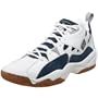 Ektelon NFS Classic Unisex Mid Indoor Court Shoe,White/Navy,11 M Men's/12.5 M Women's