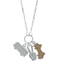 Sterling Silver San Francisco Destination Multi Charm Pendant, 18"