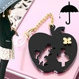 雨の日をちょっとハッピーに★傘チャーム(赤ずきん/ブラックCPG色)KC-014