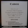 Canon iP4000R Printhead PN# QY6-0049-000