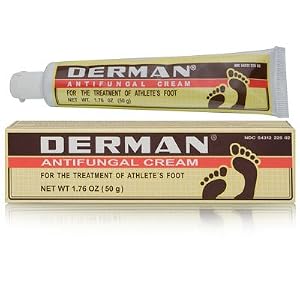 Derman Antifungal Cream for the Treatment of Athlete's Foot 50g 1.76oz by Derman