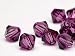 Küche & Haushalt : Glasperlen zum Auffädeln von Swarovski Doppelkegel 6mm (Amethyst), 48 Stück
