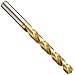 Dormer A510 High Speed Steel Jobber Drill Bit, ADX Style, TiN Coated, Round Shank, 130 Degree Point Angle