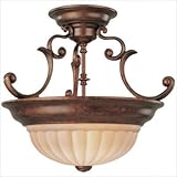 IMAGE OF Two-Light Semi-Flush Ceiling Fixture