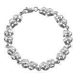 Sterling Silver Comedy & Tragedy Face Bracelet
