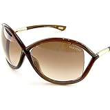 New TOM FORD Whitney TF9 692 Sunglasses 64-14-110 Transparent Dark Lens Brown/ Rose Gold Frame