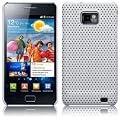 Samsung i9100 Galaxy S2 II White Perforated Mesh Case Cover Protector KEEP TALKING SHOP Samsung i9100 Accessories (Super strong perforated mesh polymer case)