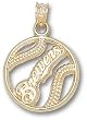 Milwaukee "Brewers" Pierced Bball Charm/Pendant