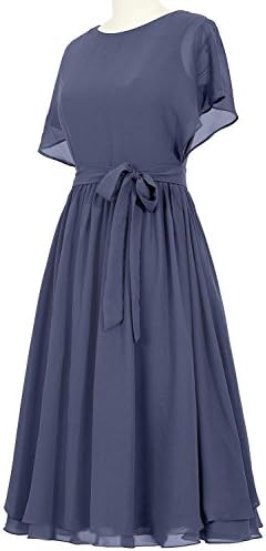 MittyDresses Women´s Elegant Sweetheart Chiffon Mother of the Bride Dresses Size 14 US Navy Blue