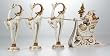32" Woodland Inspirations Santa's Sleigh with Three Deer Christmas Decoration