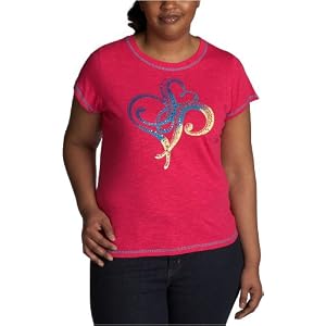 Southpole Junior's Plus Basic Crew Neck Tee