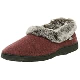 : ACORN Women's Chinchilla Collar Slipper,Crackleberry,Small (Women's 5M-6M)