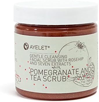 Ayelet Naturals - All Natural Pomegranate + White Tea Facial Scrub (6.5 oz)