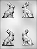 CK Products 3-Inch 3-D Sitting Bunny Chocolate Mold