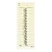 Adams Time Cards, Named Day Format Time Card, 3.4 x 9 Inches, Manila, 1-Sided, 200 Count (9659-200)