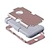 BENTOBEN Compatible with iPhone 5C Case, 5C Case 3 in 1 Hybrid Hard PC and Soft Silicone Shockproof Anti-Scratch Dustproof Heavy Duty Rugged Bumper Full Body Protective Case, Rose Gold & Light Gray