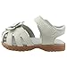 Orgrimmar Girls Sandals Genuine Leather Soft Flower Princess Flat Shoes Girl Summer Sandals Closed Toe Shoes(5 M US Toddler,White)
