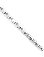 Sterling Silver 2mm Round Snake Chain 20 Inches