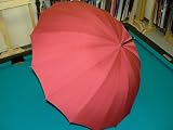 16本骨高級傘 USED美品 レッド 中古