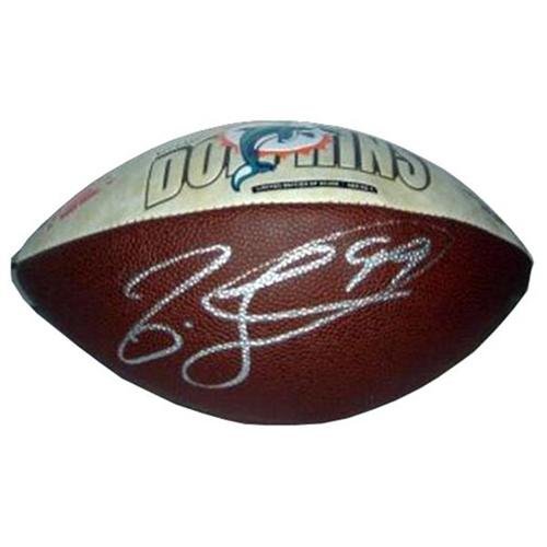 Jason Taylor Autographed Miami Dolphins Logo Football
