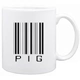 Pig BARCODE / BAR CODE Zodiacs Mug (White, Ceramic, 11oz.)