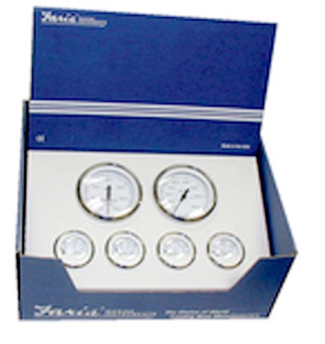 Faria Ches Ss Wht 6 Gauge Set On Sale