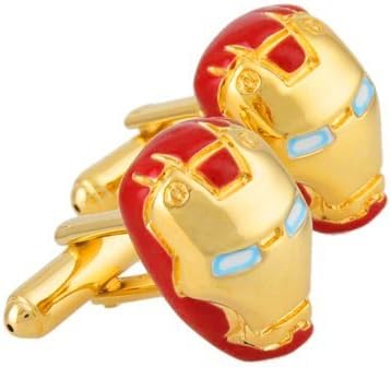 FDDealz - Iron Man Cufflinks Rhodium Plated Cuff Links