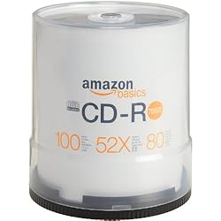 Amazonベーシック 700MB 52倍速 CD-R (100枚入 スピンドルケース) [フラストレーションフリーパッケージ(FFP)]