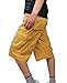 YX Men's Cotton Loose Fit Multi Pocket Cargo Shorts