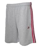 Adidas Mens Fade 3 Stripe Grey Fleece Shorts