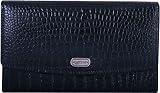 Leatherbay Women's Accordian Croc Wallet Small Leather