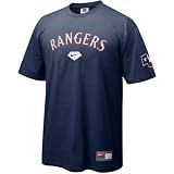 Nike Texas Rangers Navy Blue 2008 Practice T-shirt