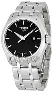 Tissot Couturier Black Dial Stainless Steel Mens Watch T0354101105100