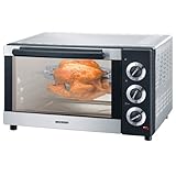 Produkt-Bild: Severin TO 2033 Toastofen / mit Umluftfunktion / ca. 1300 Watt / 19 Liter Garraum / mit Drehspie&szlig; / edelstahl-geb&uuml;rstet