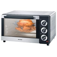 Severin TO 2033 Toastofen / mit Umluftfunktion / ca. 1300 Watt / 19 Liter Garraum / mit Drehspie� / edelstahl-geb�rstet