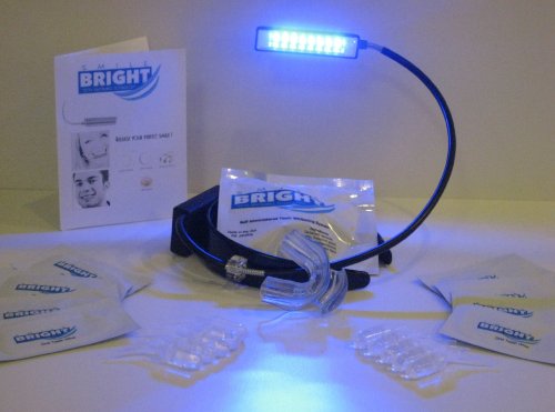 Smile Bright Teeth Whitening Kit w/ Blue Light Technology