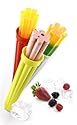 Silicone Calippo Ice Lolly Moulds, set of 3 - red white & green - made in Italy by Silkomart