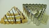 Kaiser 611273 Cookie Cutter, Fluted Triangles - Set of 3