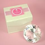 Diamond Shaped Crystal Paperweight - Small