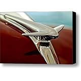 1938 Lincoln Zephyr Hood Ornament Canvas Print Canvas Art - Artist Jill Reger by Fine Art America